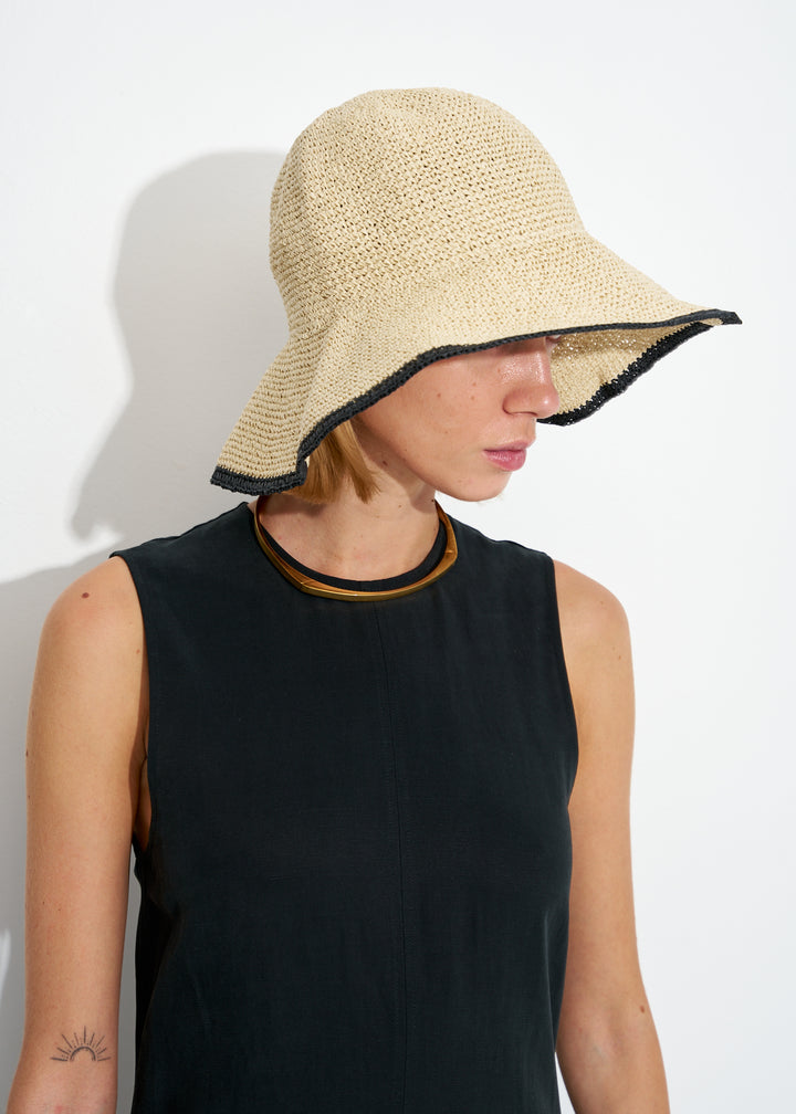 Paper straw hat