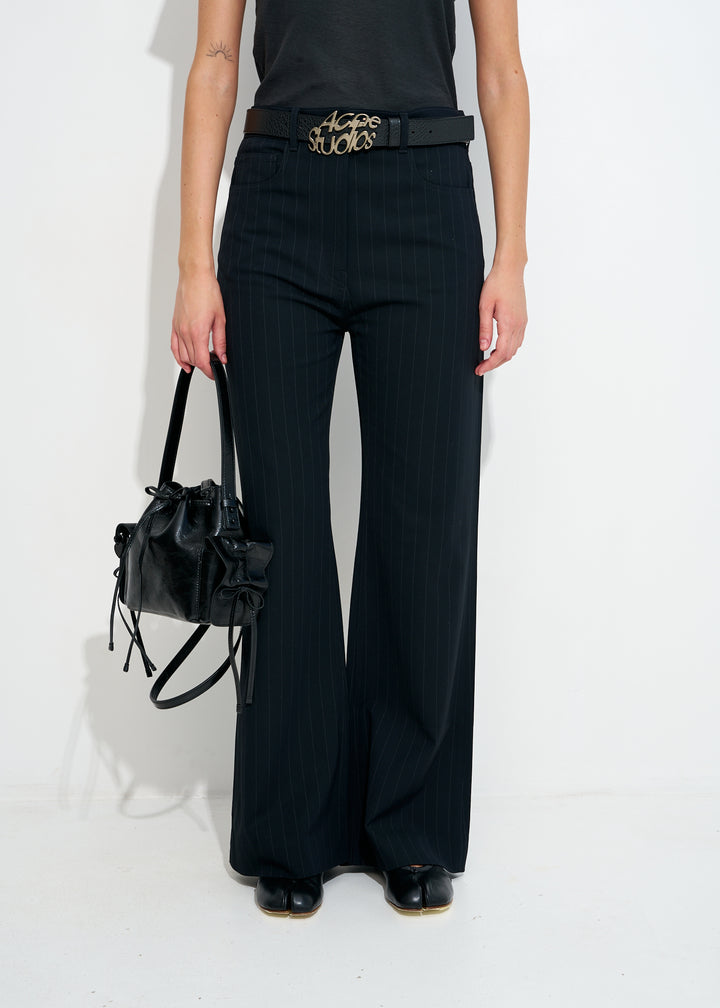 Pinstripe trousers