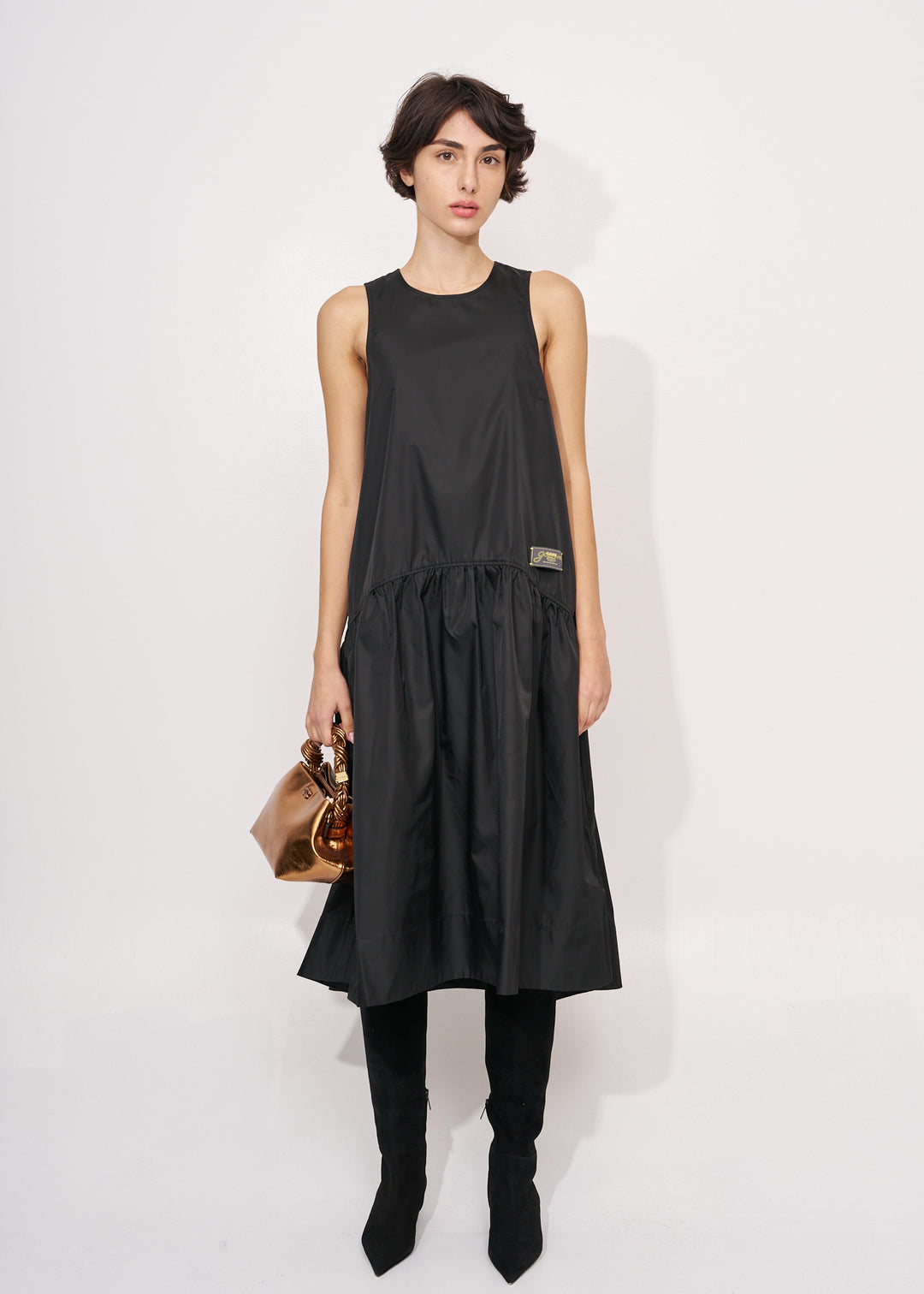 Duchesse Nylon Midi Dress