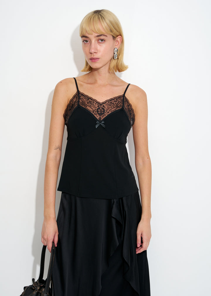Lace strap blouse