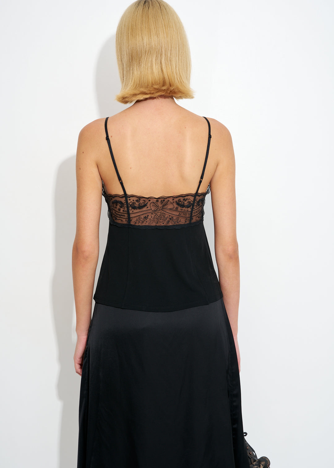 Lace strap blouse