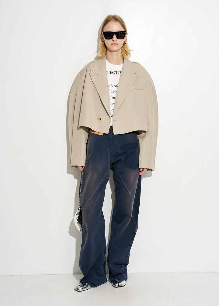 CROPPED ROUNDED JACKET