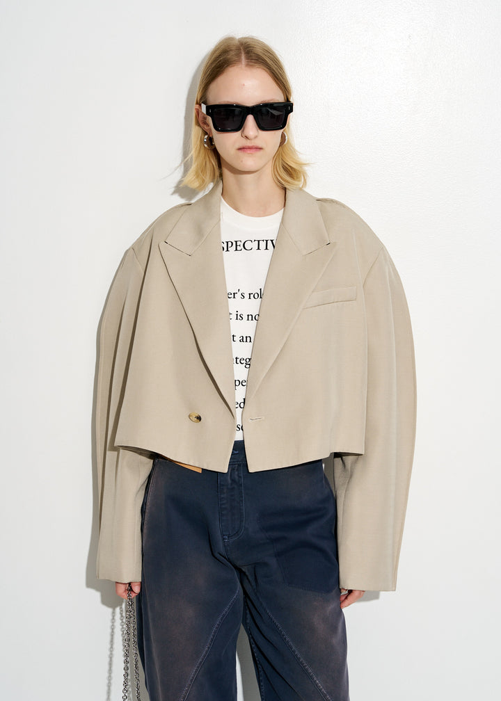 CROPPED ROUNDED JACKET
