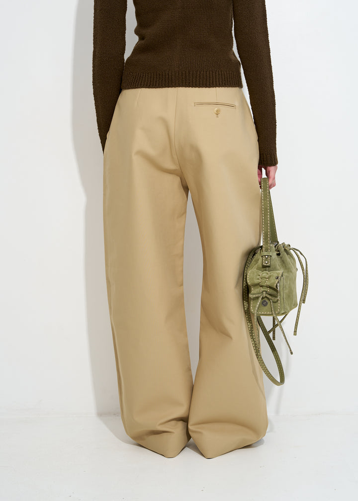 Tailored satin trousers