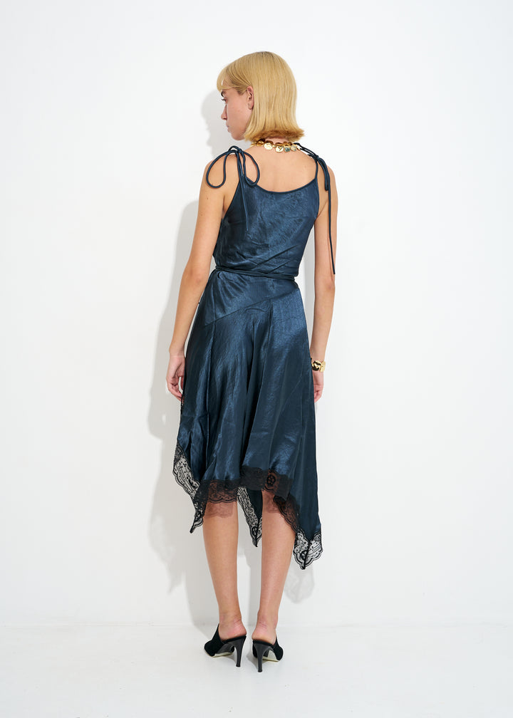 Satin lace dress