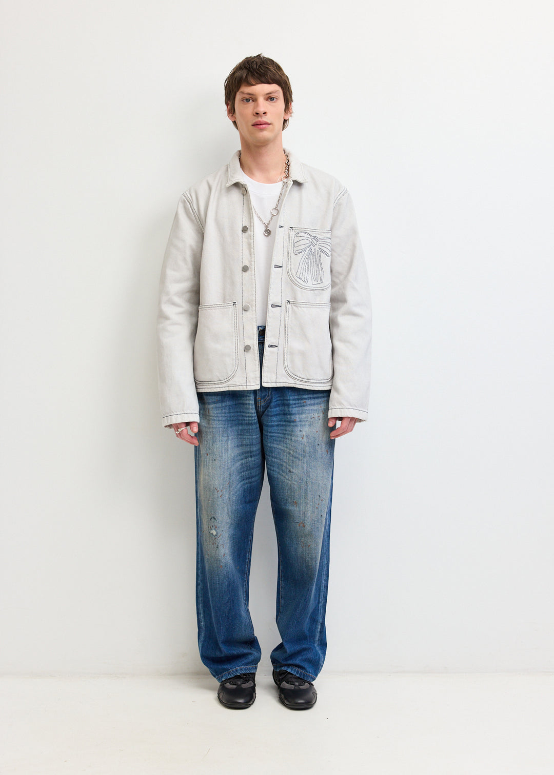 Denim Blouson Jacket