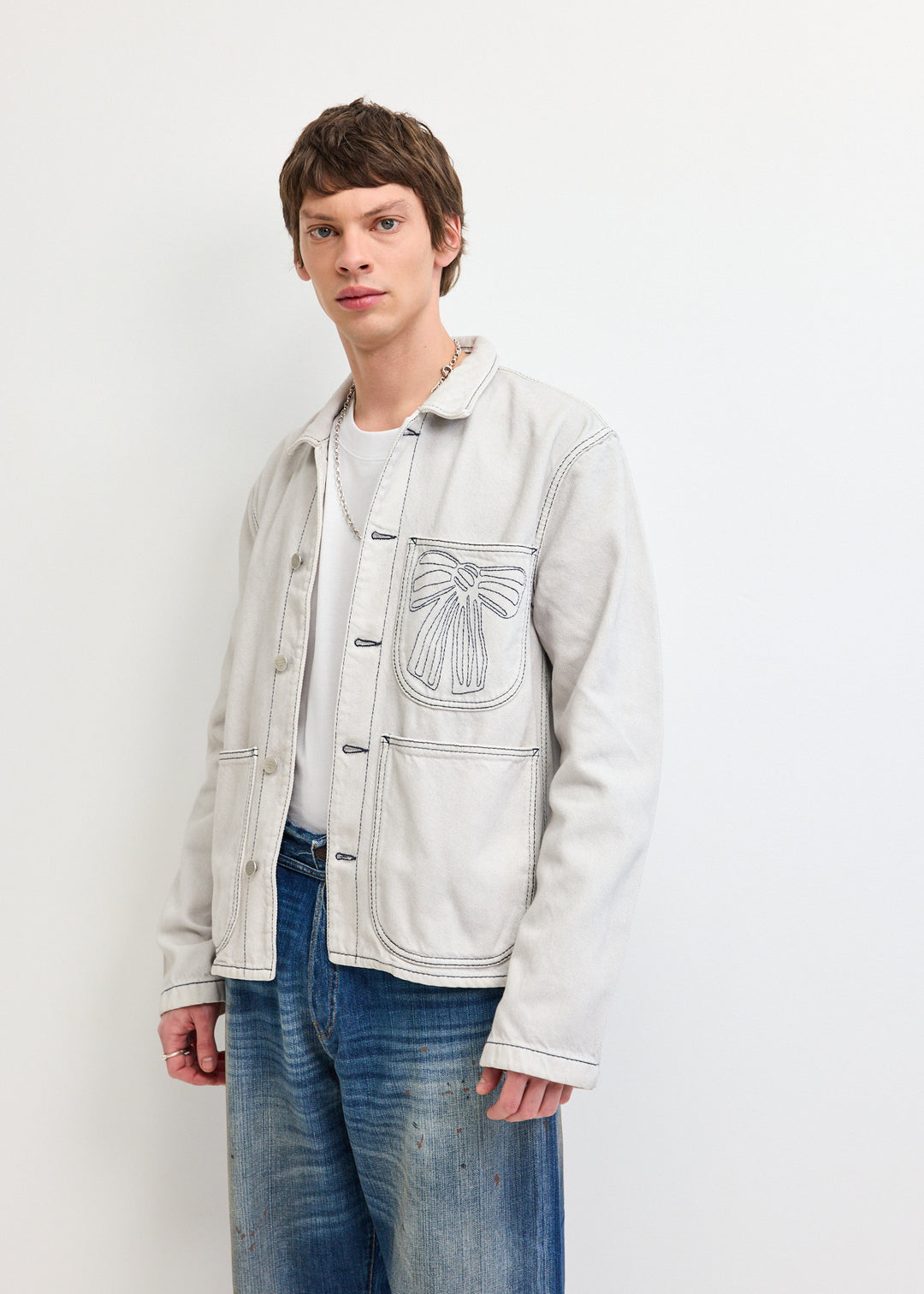 Denim Blouson Jacket