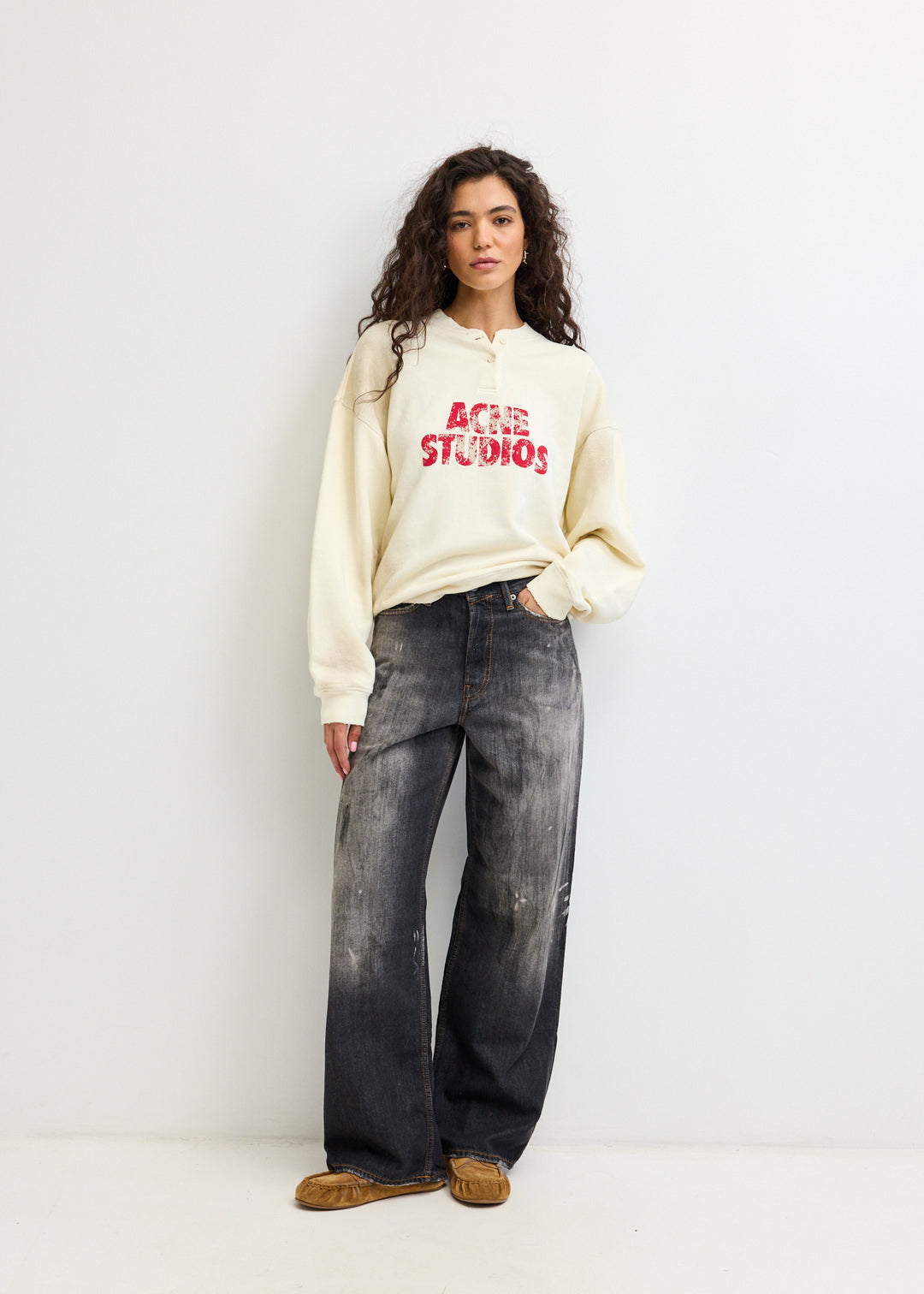 Distressed Logo Sweatshirt