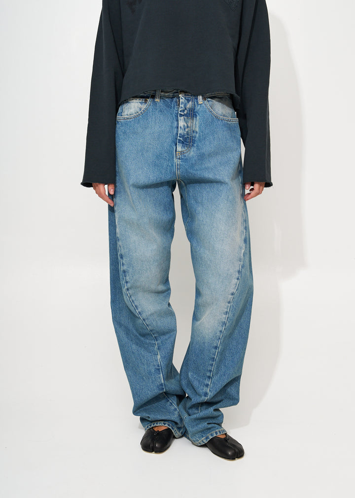 Diagonal Seam Jeans