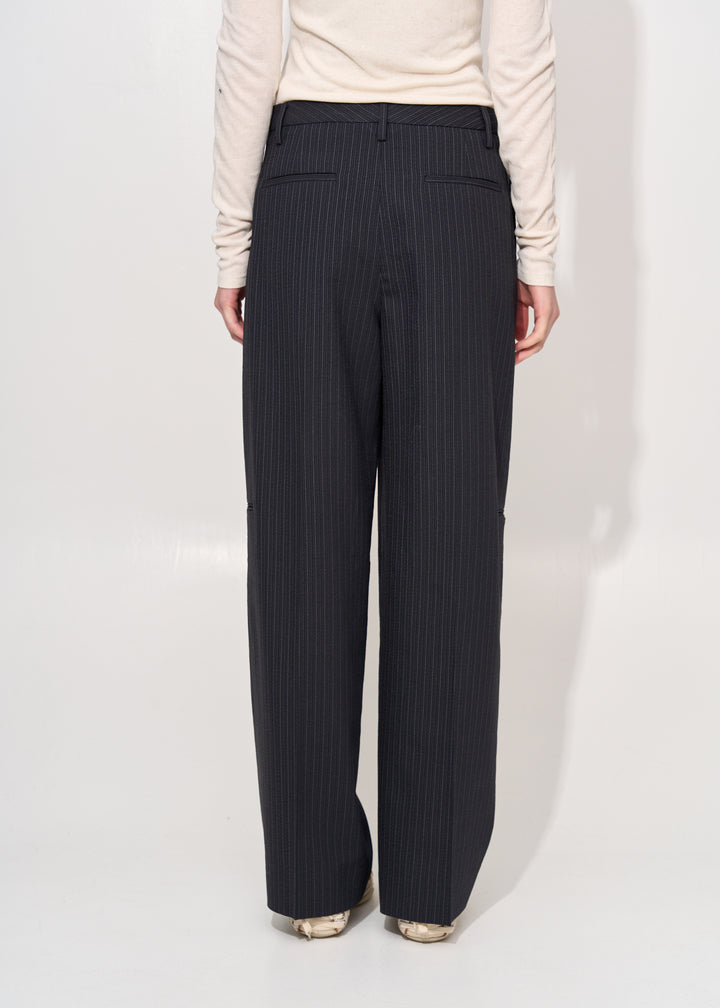 Tailored pinstripe trousers