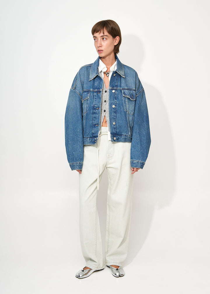 cropped denim jacket