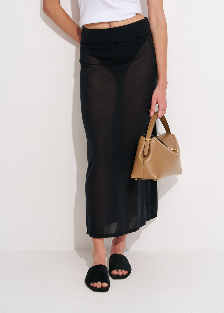 Long knit skirt