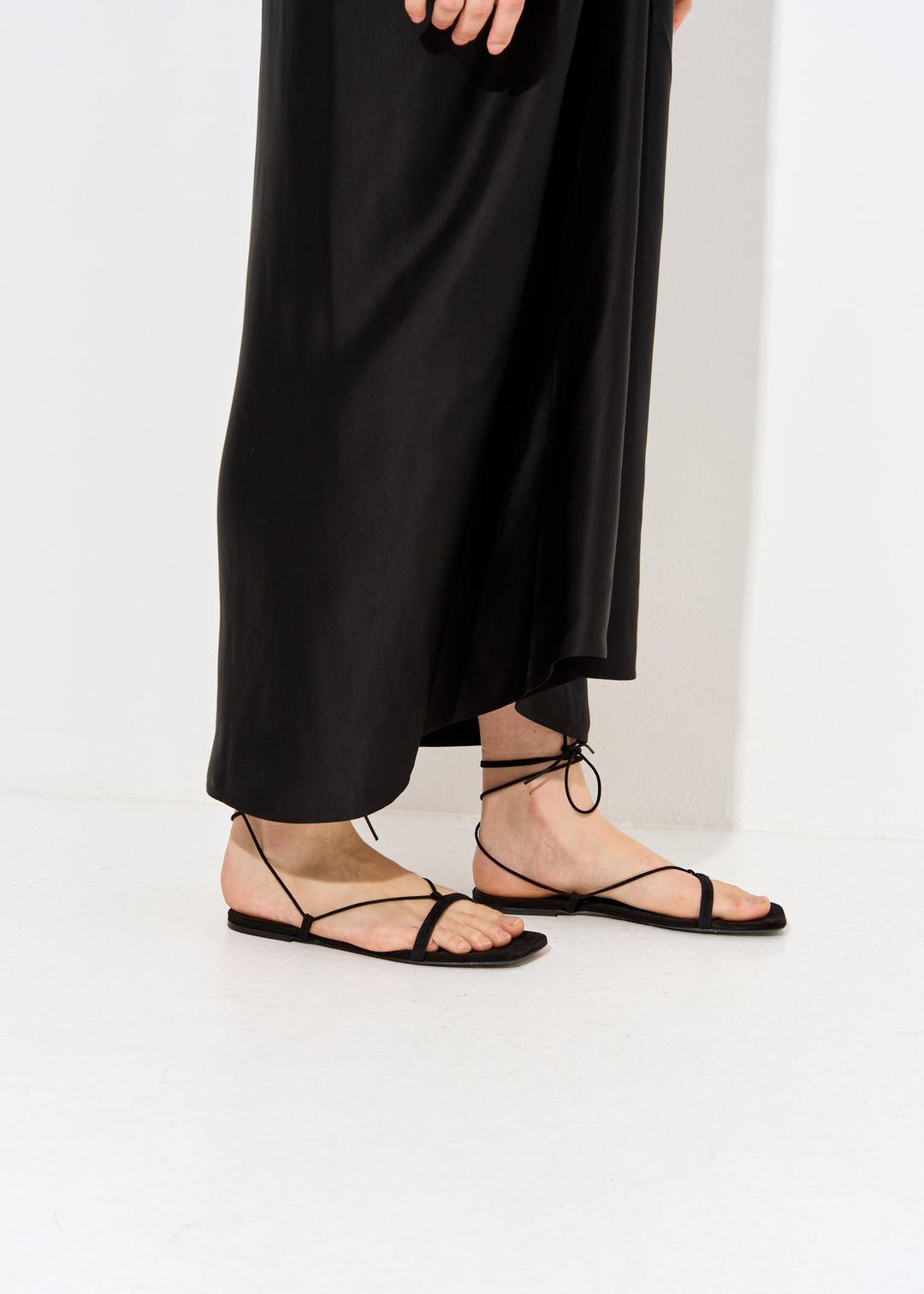 The Suede Tie Sandal