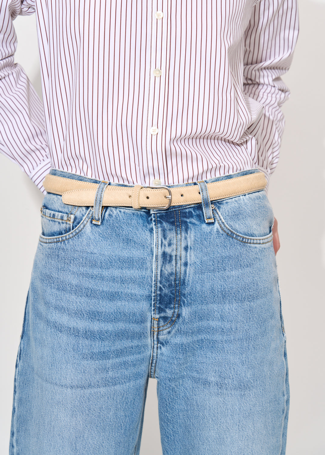 Pony hair belt