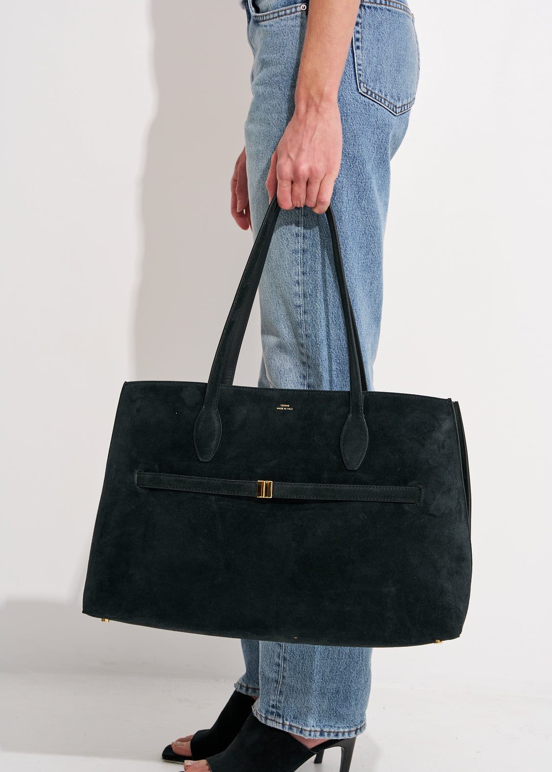 Suede lounge tote