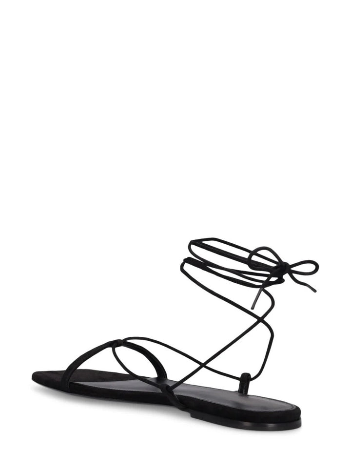 The Suede Tie Sandal