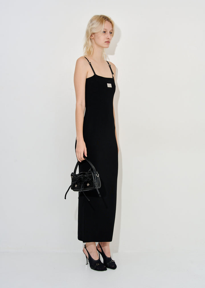 Strap logo dress