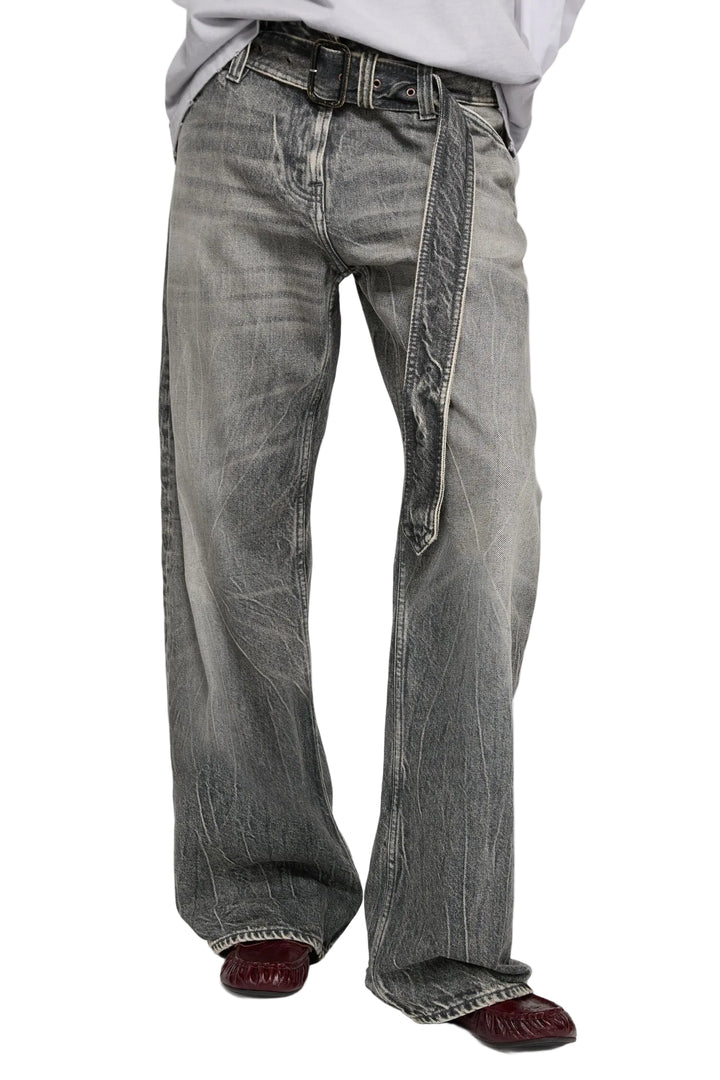 Belted Jeans