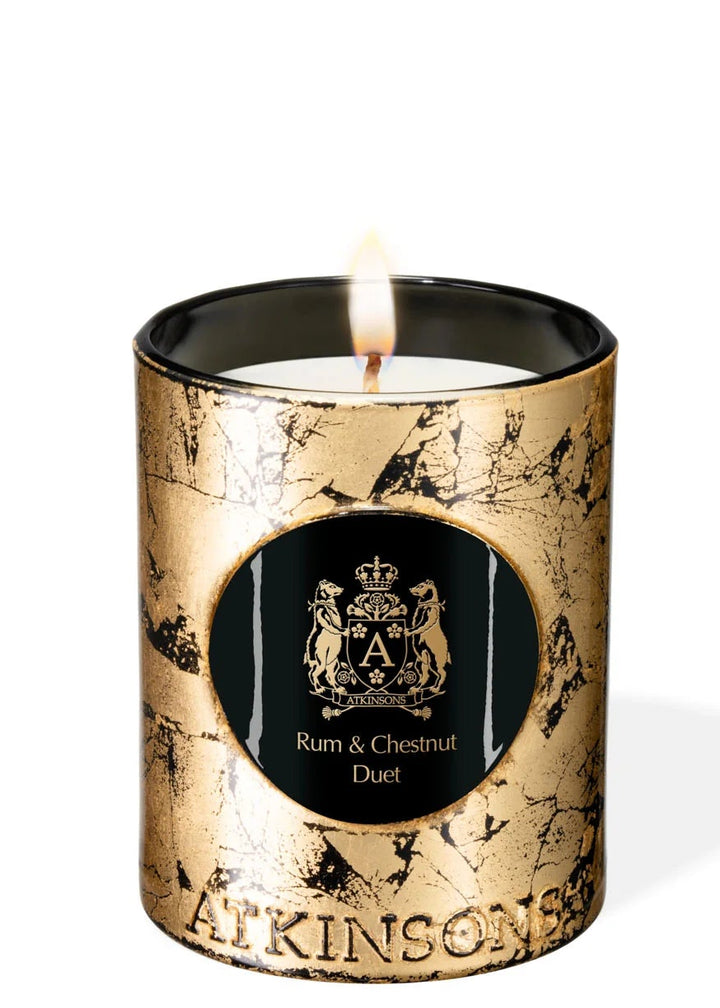 A RUM AND CHESTNUT DUET  200 GR CANDLE