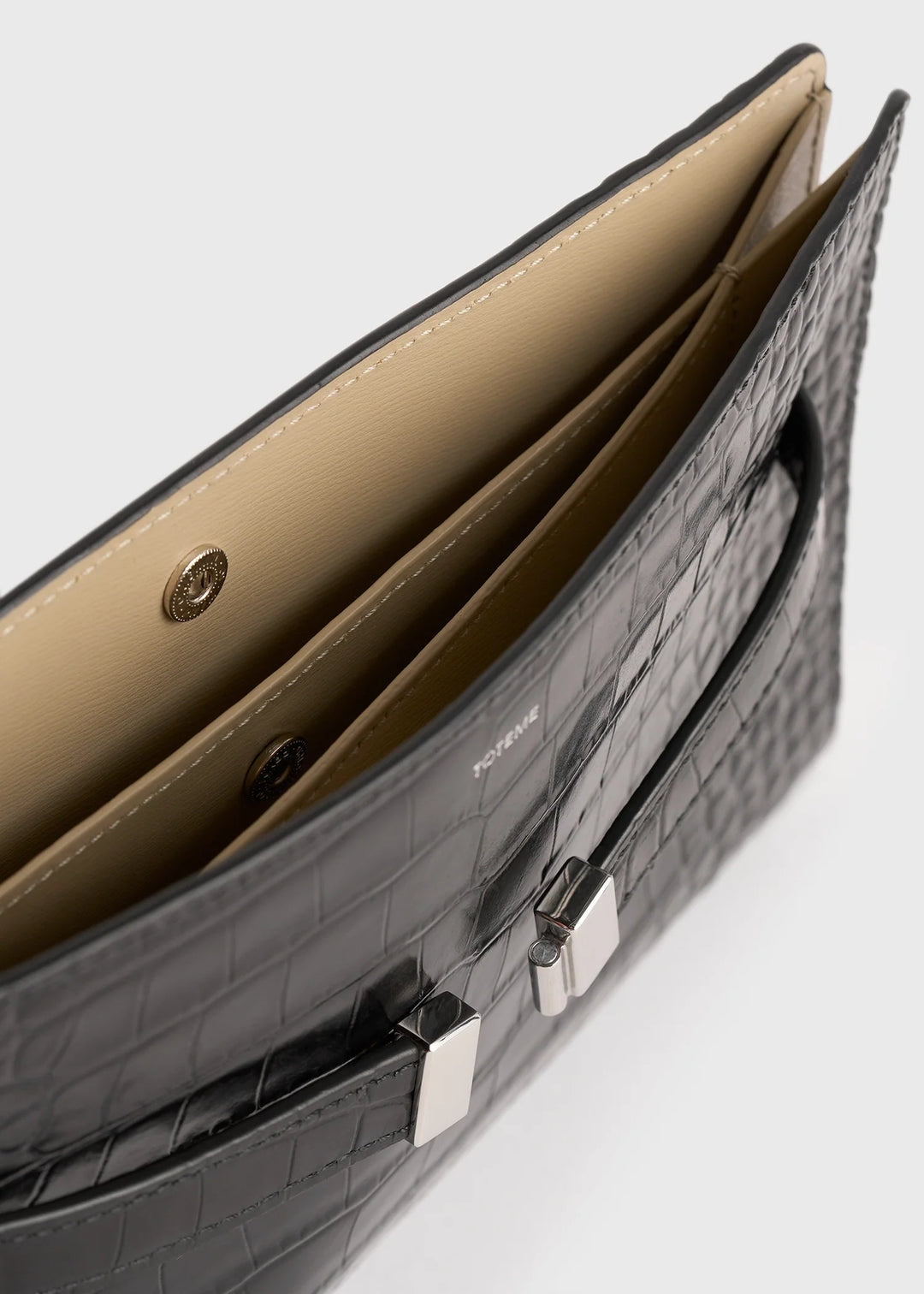 Belted leather crossbody