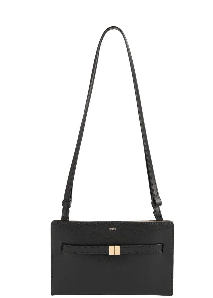 Belted leather crossbody