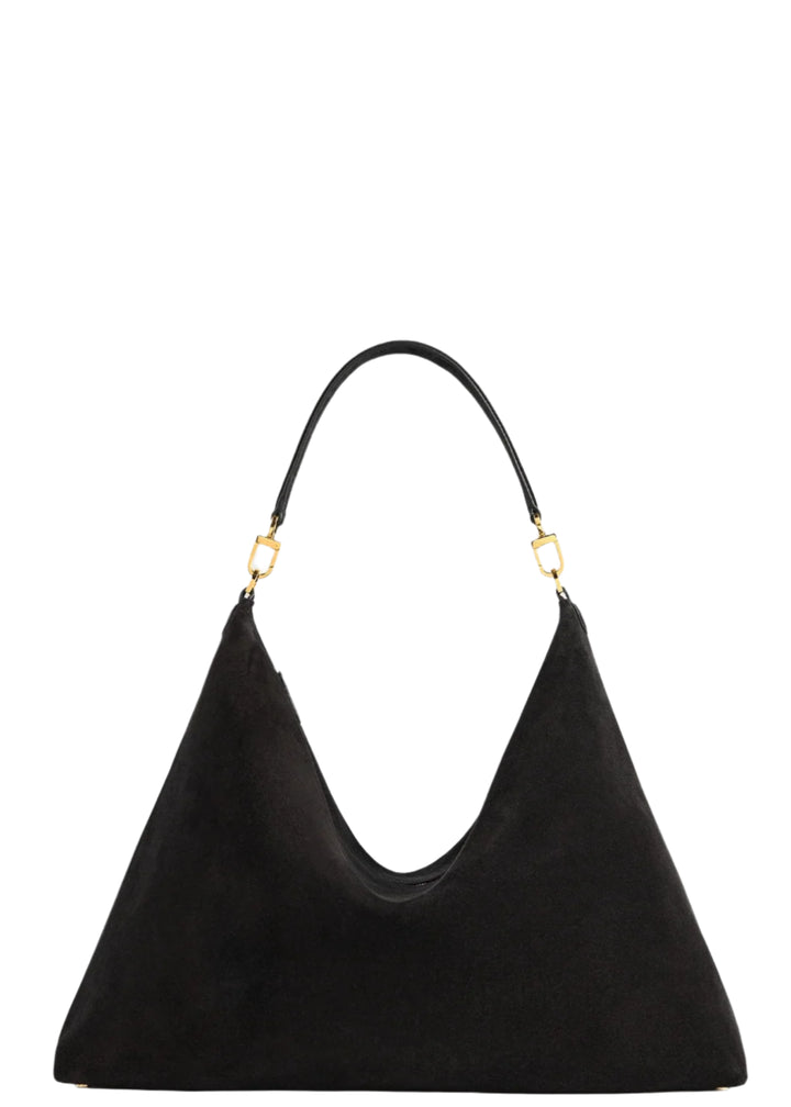Bevel suede bag