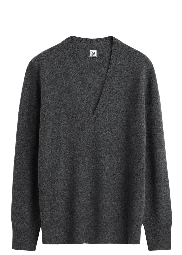 Cashmere V-neck knit