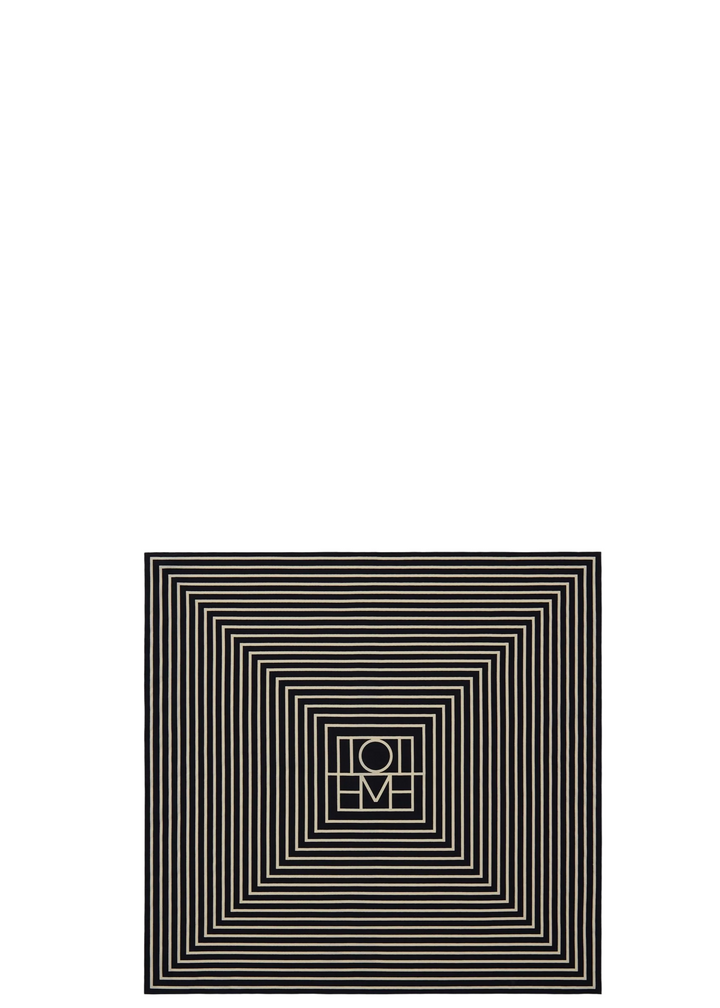 Signature monogram silk scarf