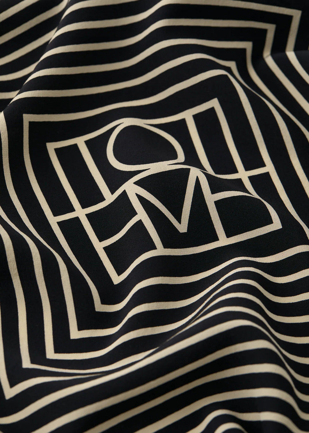 Signature monogram silk scarf