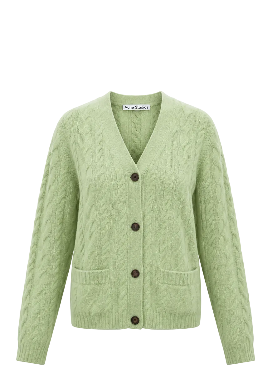 Cashmere Cable-Knit Cardigan