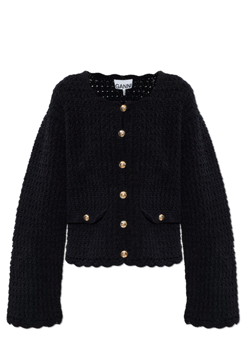 Chenille Crochet Cardigan