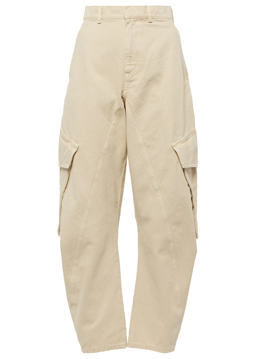 Twisted cargo trousers