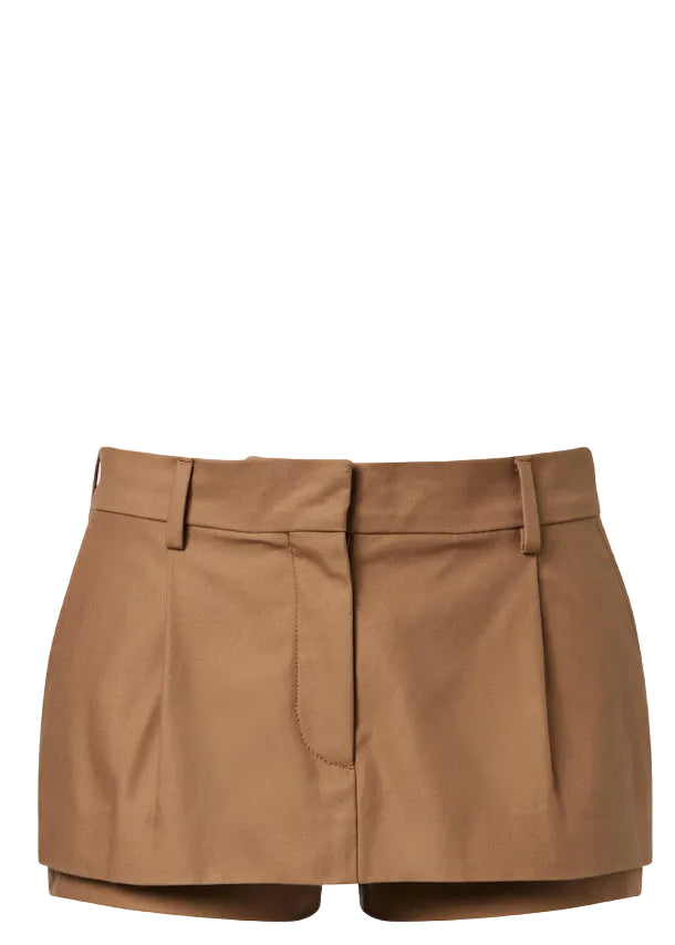 Layered Satin Miniskirt