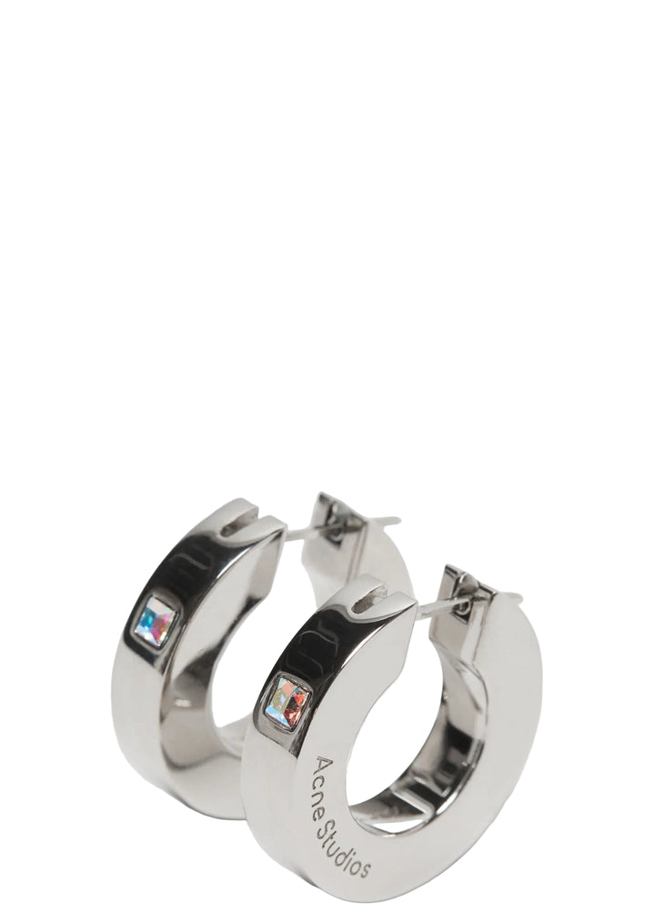 Crystal hoop earrings