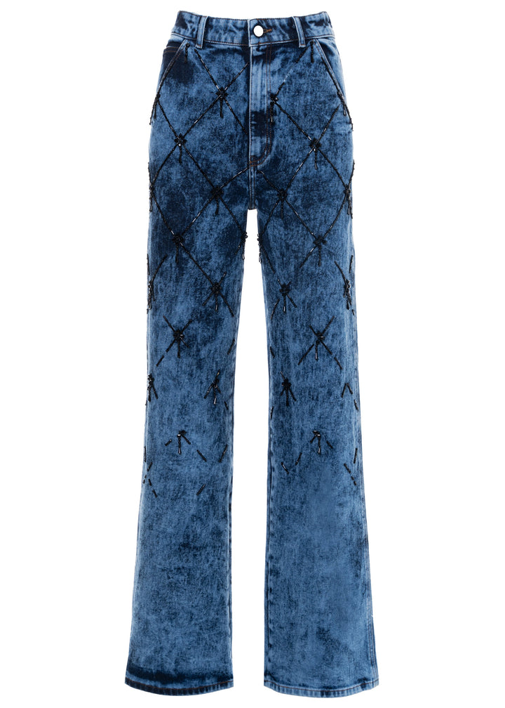 EMBROIDERED JEANS