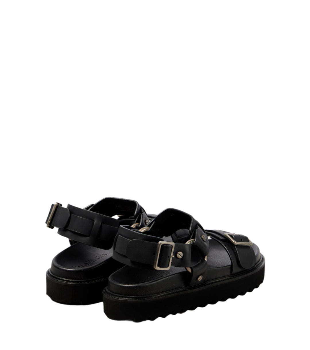 LEATHER BUCKLE SANDAL