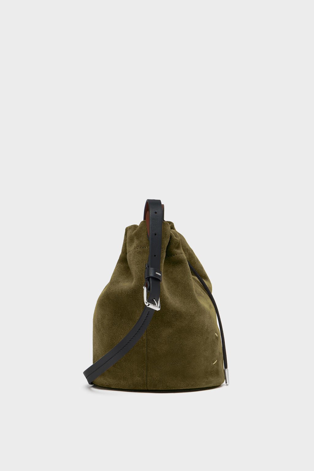Drawstring Crossbody Bucket