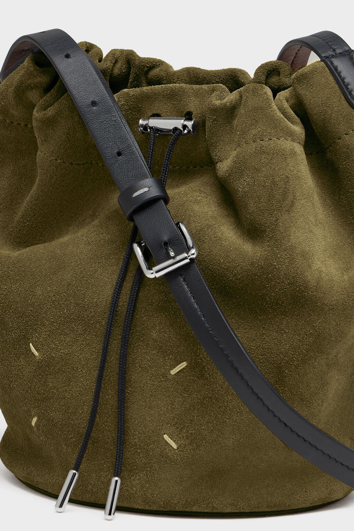 Drawstring Crossbody Bucket