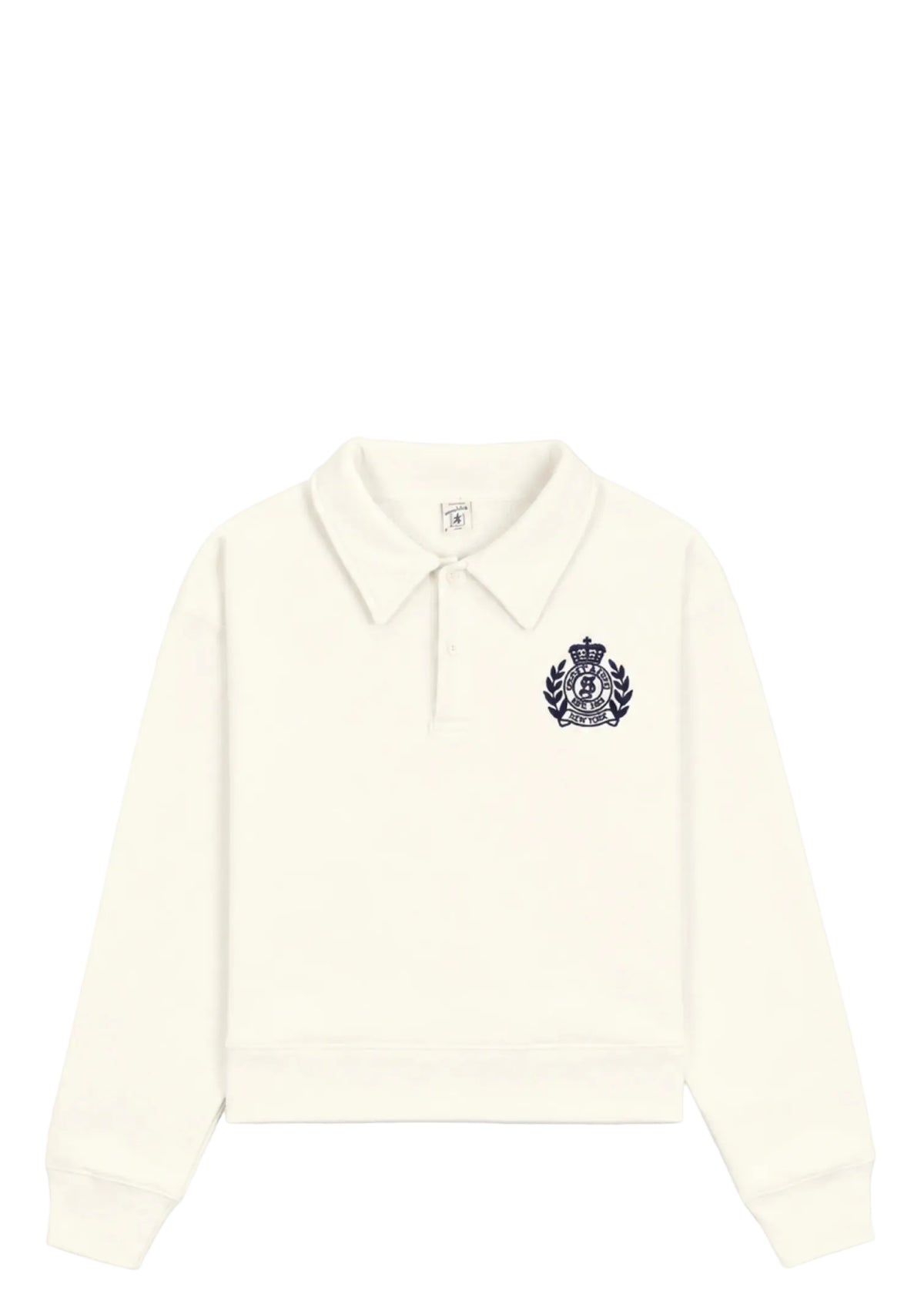 Elfa NY Crest Embroidered Open Polo
