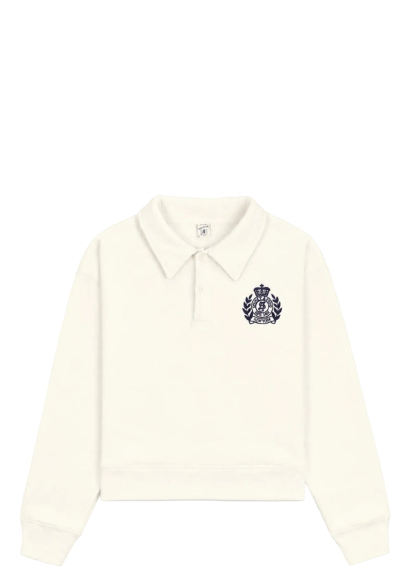 Elfa NY Crest Embroidered Open Polo