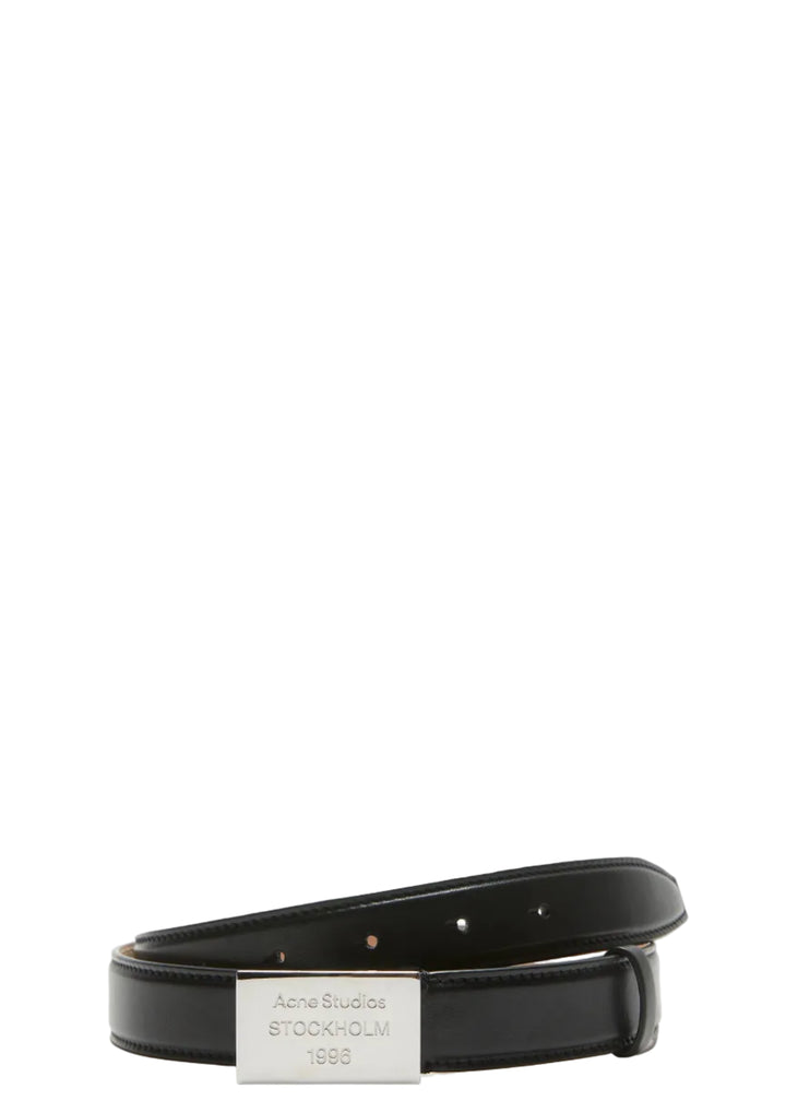 Engraved Logo leather belt