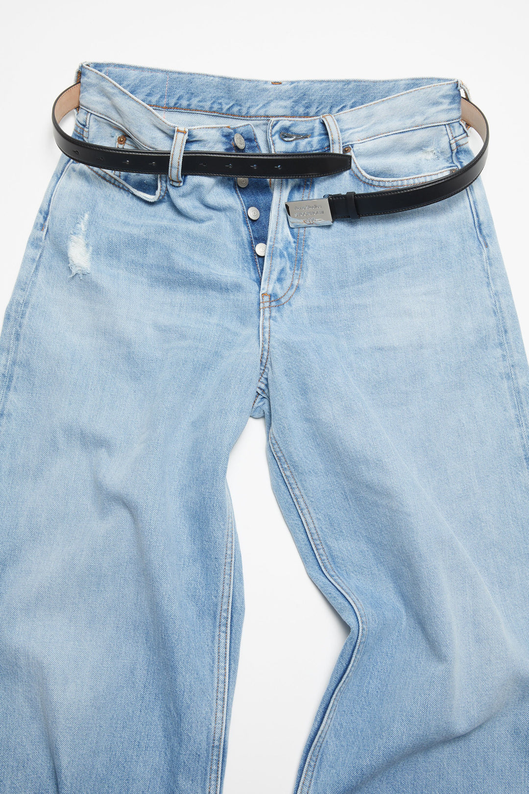 Engraved Logo leather belt