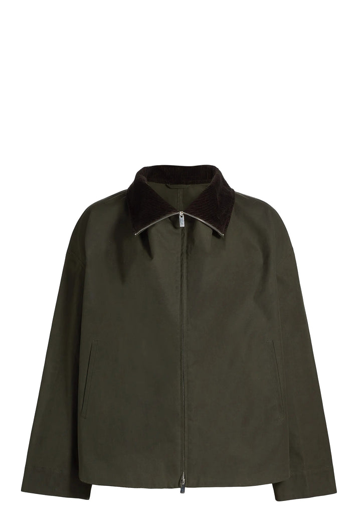 Zipped funnel jacket