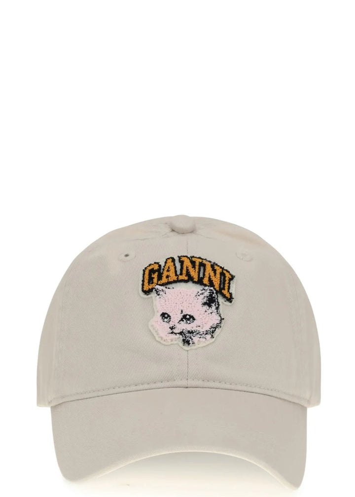Washed Cotton Canvas Cat Cap Egret