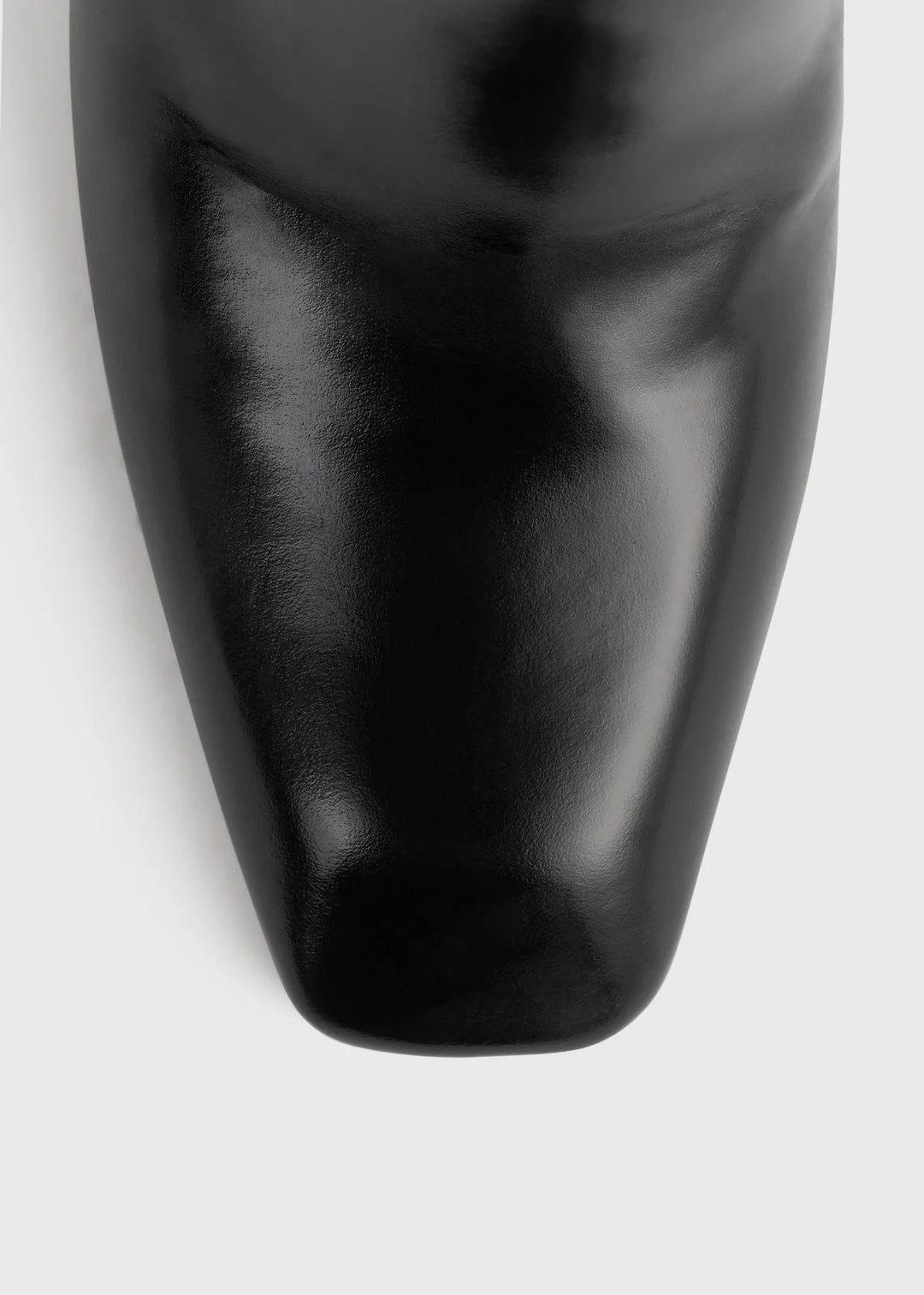 Glossy leather boots