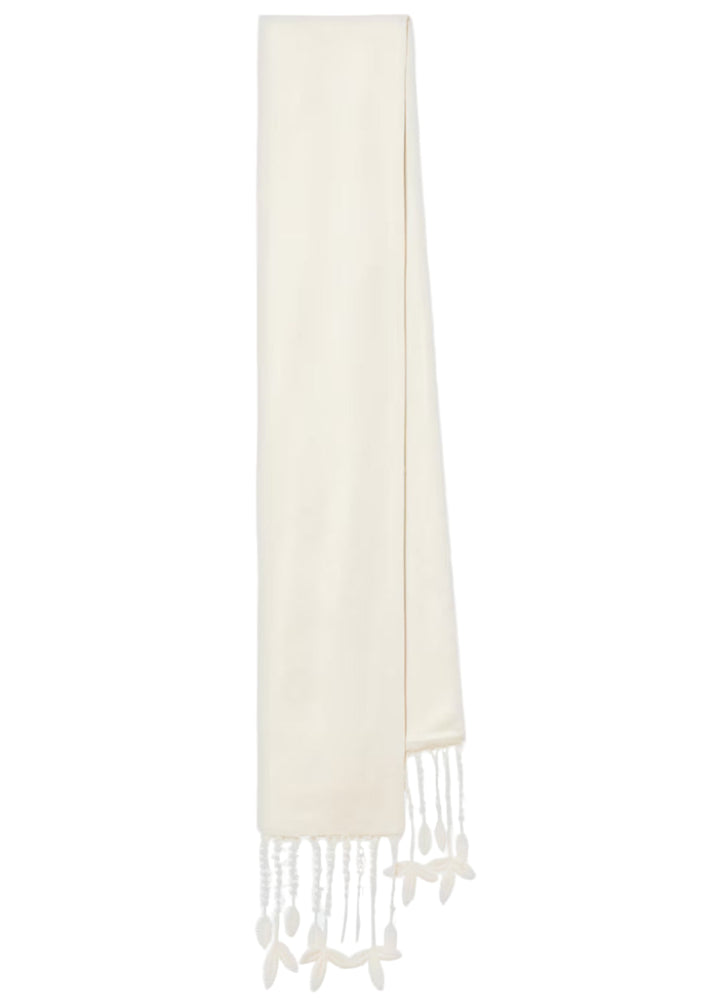 Guipure lace tuxedo scarf