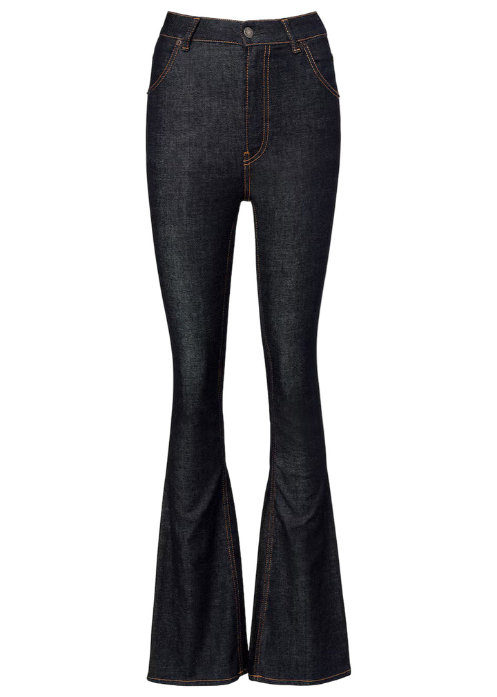 High-rise flared pants