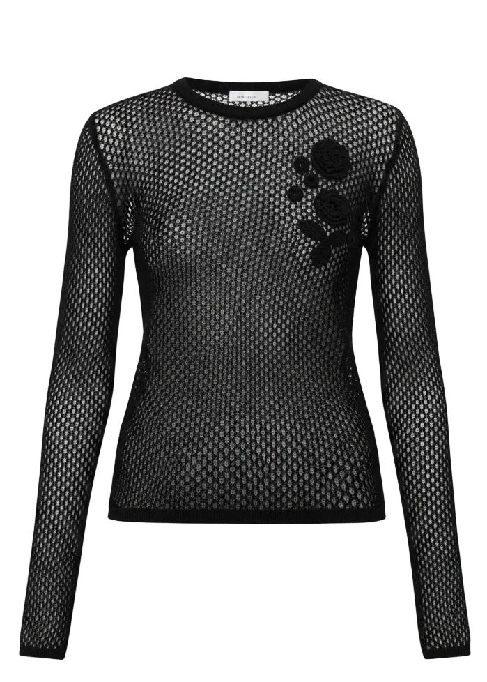 Mesh Pointelle Longsleve