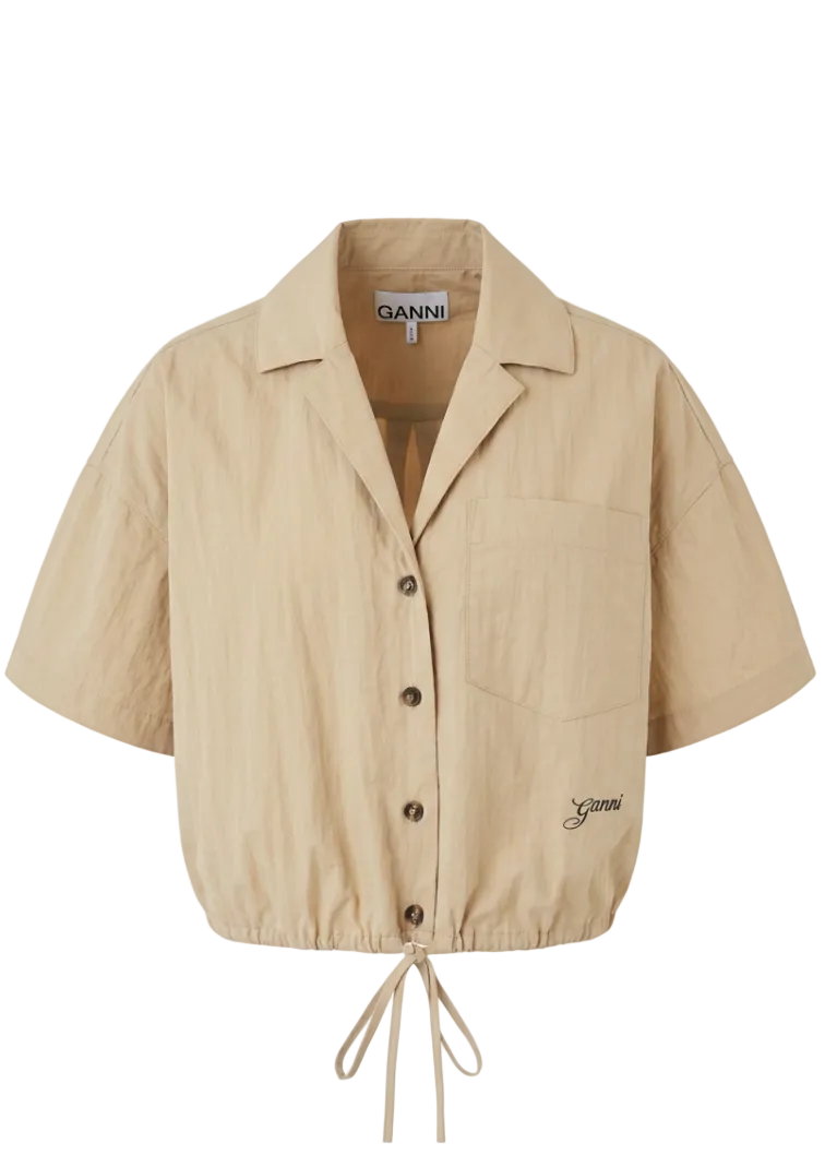 Cropped Bowling Shirt