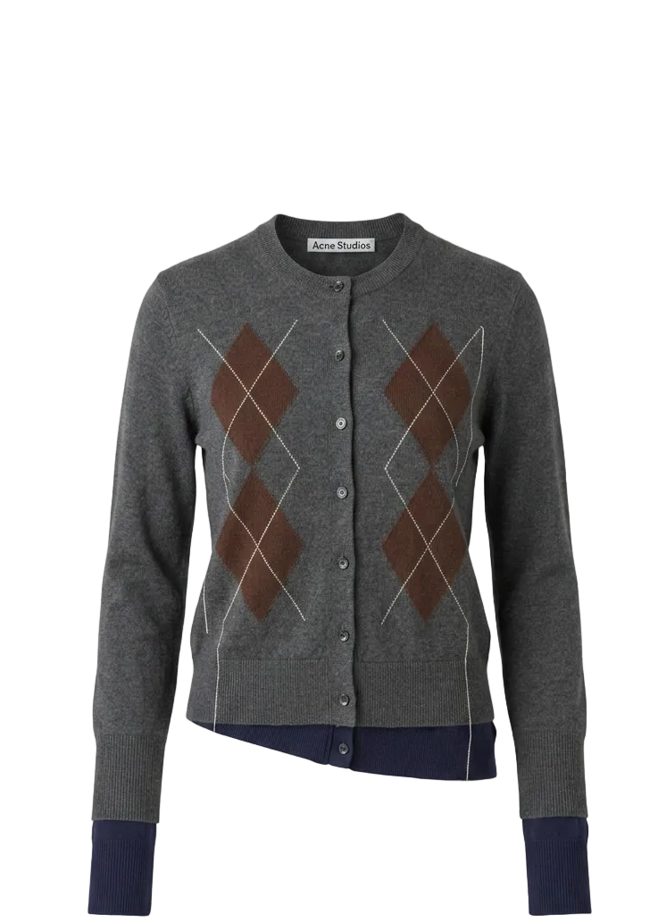 Double-layered cardigan